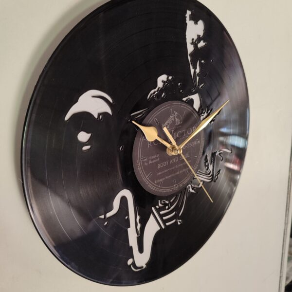 Ρολόι Τοίχου Δίσκος Βινυλίου 30cm χρώμα: μαύρο Body and Soul - Image 4