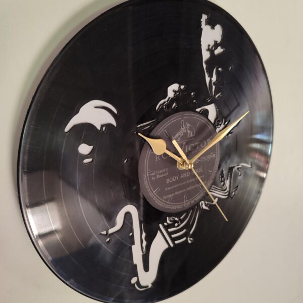 Ρολόι Τοίχου Δίσκος Βινυλίου 30cm χρώμα: μαύρο Body and Soul - Image 3