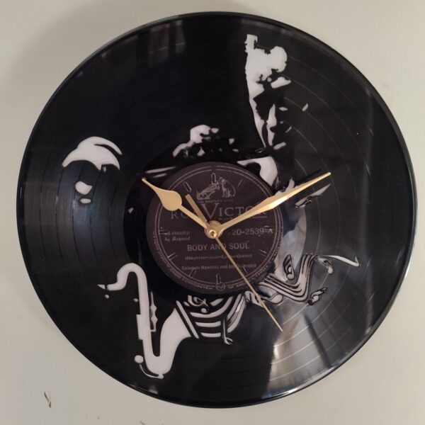 Ρολόι Τοίχου Δίσκος Βινυλίου 30cm χρώμα: μαύρο Body and Soul - Image 2