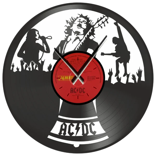 ACDC For Those About to Rock We Salute You vinyl clock time machine