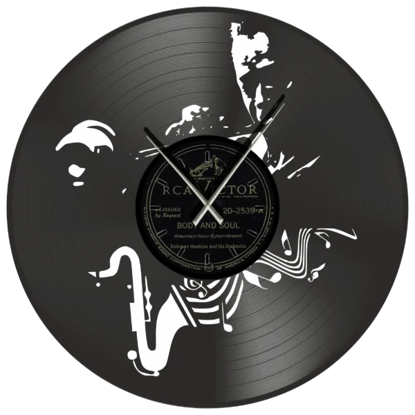 Ρολόι Τοίχου Δίσκος Βινυλίου 30cm χρώμα: μαύρο Body and Soul