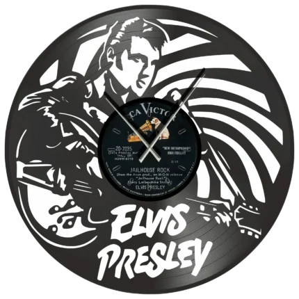 Elvis Presley Jailhouse Rock vinyl clock time machine