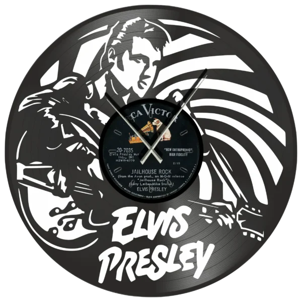 Elvis Presley Jailhouse Rock vinyl clock time machine