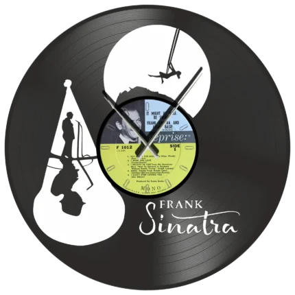 Frank Sinatra fly me to the moon vinyl clock time machine