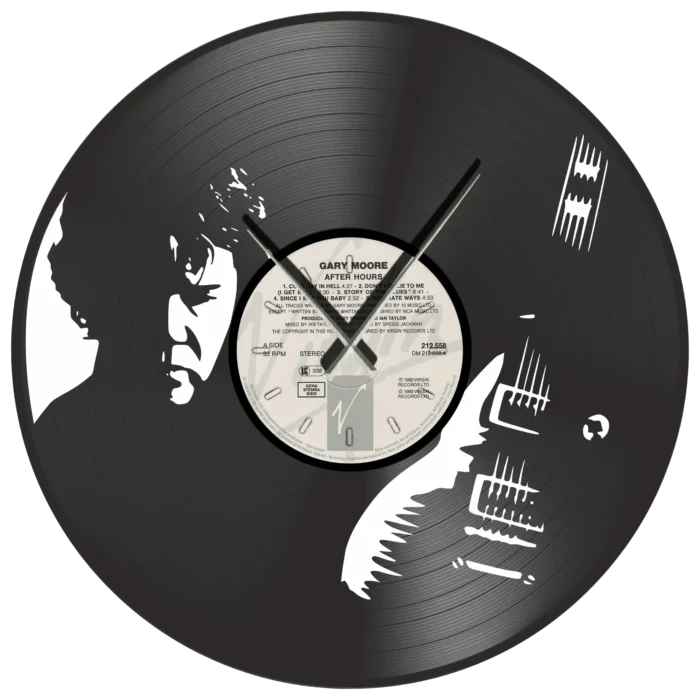 Gary_Moore_After_Hours_vinyl_clock_time_machine Gary Moore After Hours vinyl wall clock