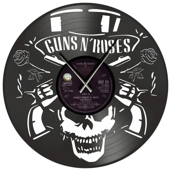 Guns_N_Roses_Sweet_Child_O_Mine_vinyl_clock_time_machine Guns N Roses Sweet Child O Mine