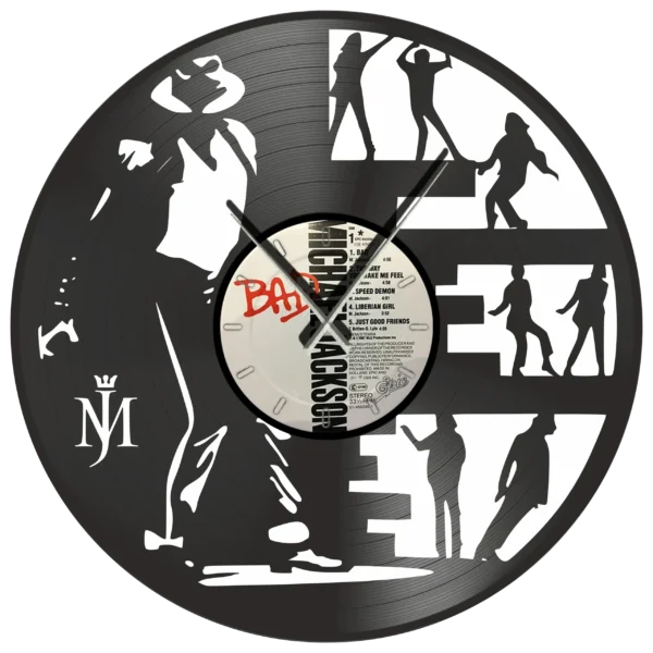 Michael Jackson Bad vinyl clock time machine