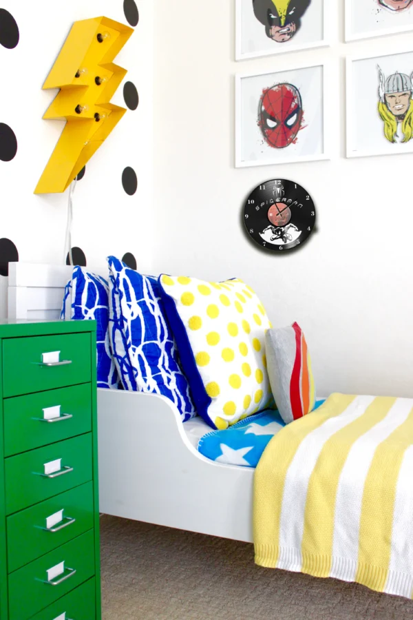 Ρολόι Τοίχου Δίσκος Βινυλίου 30cm χρώμα: μαύρο Deadpool - Image 4