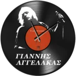 Ρολόι Τοίχου Δίσκος Βινυλίου 30cm χρώμα: μαύρο Η γελαστή ανηφόρα