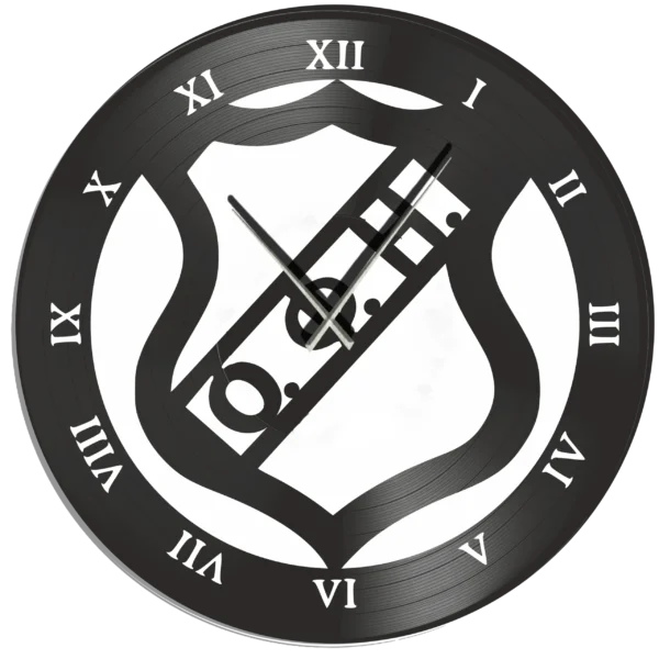 Ρολόι Τοίχου Δίσκος Βινυλίου 30cm χρώμα: μαύρο  Ο.Φ.Η - Image 5