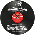 Ρολόι Τοίχου Δίσκος Βινυλίου 30cm χρώμα: μαύρο Χημεία Και Τέρατα