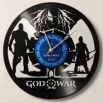 Ρολόι Τοίχου Δίσκος Βινυλίου 30cm χρώμα: μαύρο God of War