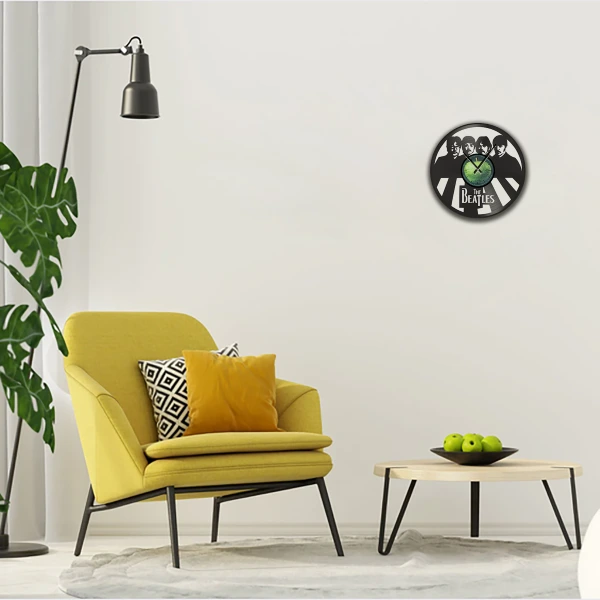 Ρολόι Τοίχου Δίσκος Βινυλίου 30cm χρώμα: μαύρο Απ' Τα Ψηλά Πατώματα - Image 2