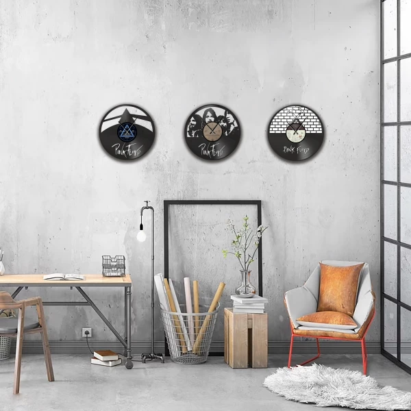 Ρολόι Τοίχου Δίσκος Βινυλίου 30cm χρώμα: μαύρο The Dark-Side of the Moon - Image 4