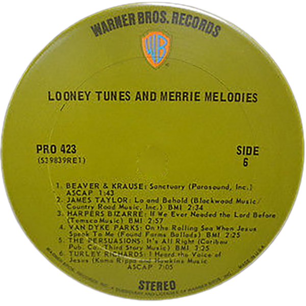 Ρολόι Τοίχου Δίσκος Βινυλίου 30cm χρώμα: μαύρο looney tunes -Daffy Duck-Bugs Bunny - Image 3