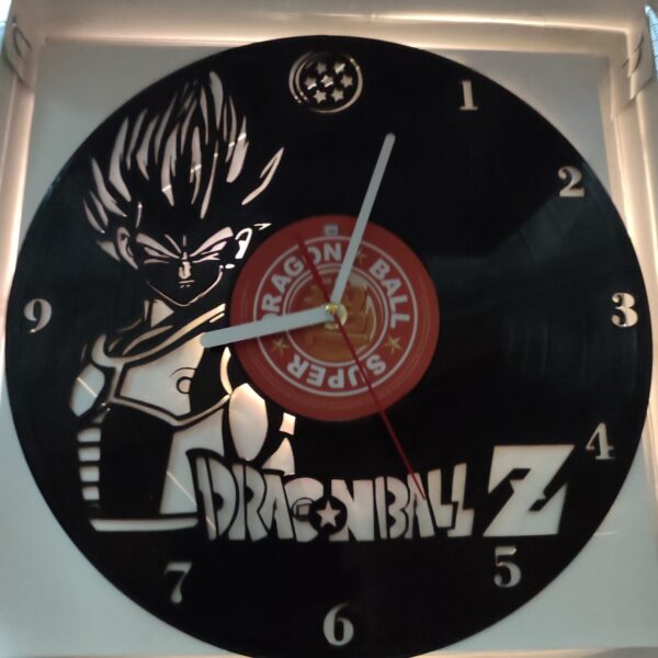 Ρολόι Τοίχου Δίσκος Βινυλίου 30cm χρώμα: μαύρο Dragon BaLL - Image 3