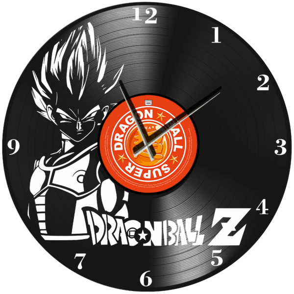 Ρολόι Τοίχου Δίσκος Βινυλίου 30cm χρώμα: μαύρο Dragon BaLL