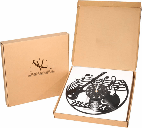 Ρολόι Τοίχου Δίσκος Βινυλίου 30cm χρώμα: μαύρο σε 4 μοναδικά  σχέδια  Takes Two to Tango - Image 6