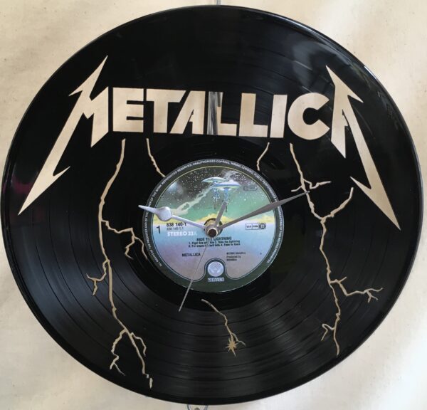 Ρολόι Τοίχου Δίσκος Βινυλίου 30cm χρώμα: μαύρο Metallica – Ride The Lightning
