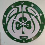 Ρολόι Τοίχου Δίσκος Βινυλίου 30cm χρώμα: πράσινο ,panathinaikos_bc_logo
